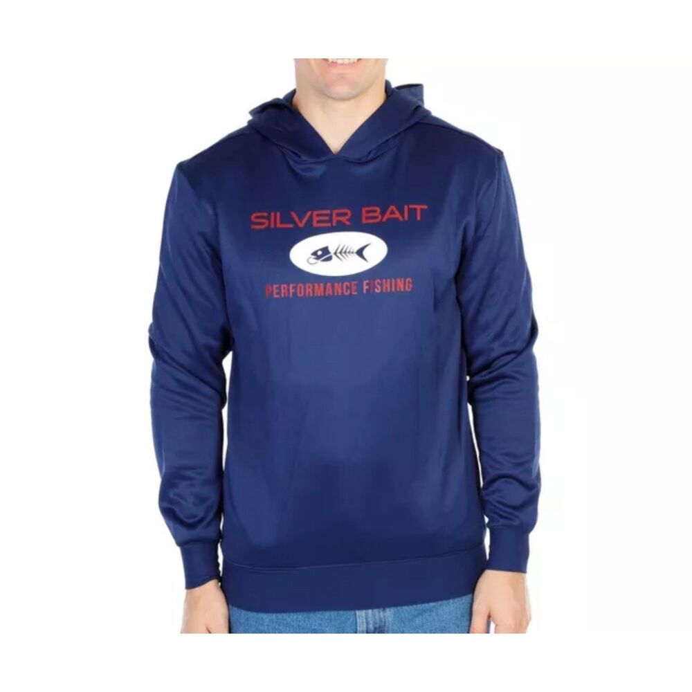 Silver Bait Performance Fishing Hoodie UPF 50+ Sports Outdoors SZ XXL & XL:NWT